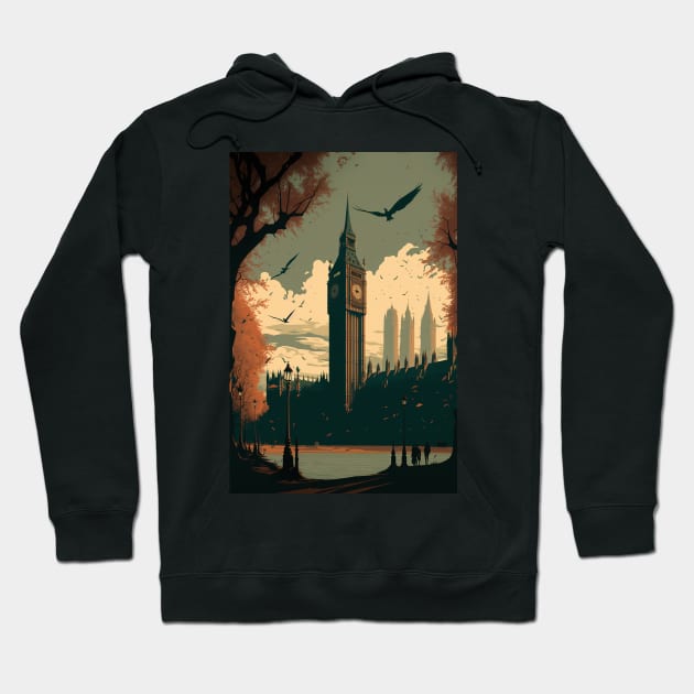 Big Ben at Twilight Hoodie by Abili-Tees